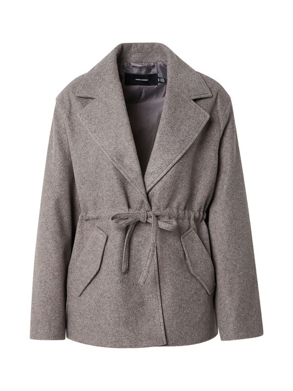 VERO MODA VERO MODA Prehodna jakna 'VMINGRID'  pegasto siva