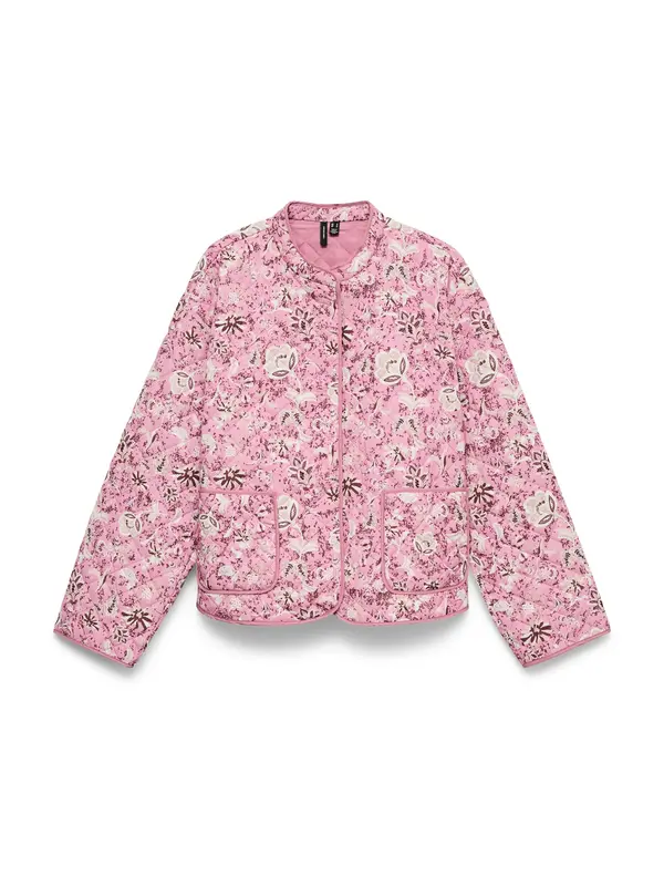 VERO MODA VERO MODA Prehodna jakna 'VMJane'  roza / roza / vinsko rdeča / bela