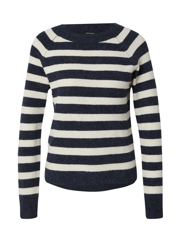 VERO MODA VERO MODA Pulover  temno modra / bela