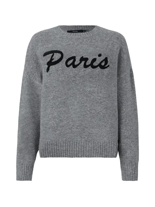 VERO MODA VERO MODA Pulover 'VMBoom'  pegasto siva / črna