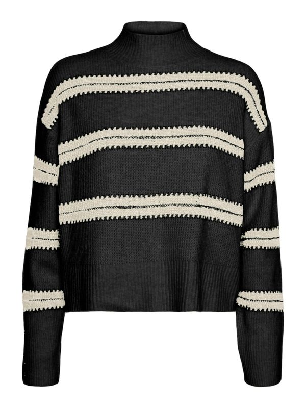 VERO MODA VERO MODA Pulover 'VMDAZZLE'  črna / off-bela