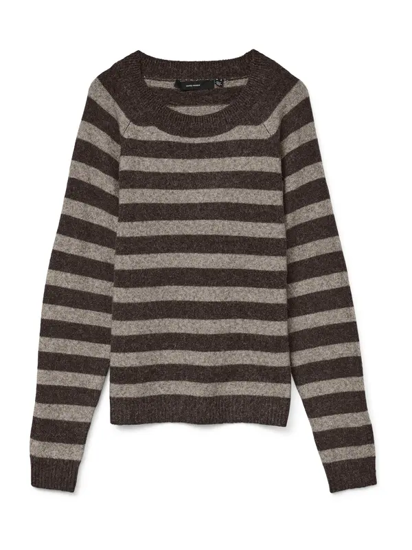 VERO MODA VERO MODA Pulover 'VMDoffy'  čokolada / pikčasto rjava