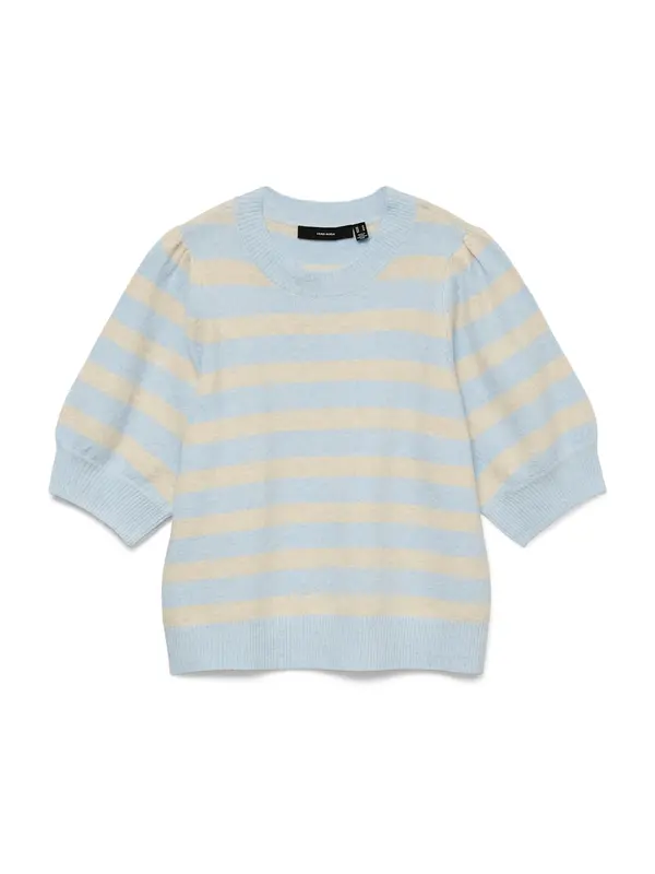 VERO MODA VERO MODA Pulover 'VMDoffy'  svetlo bež / svetlo modra