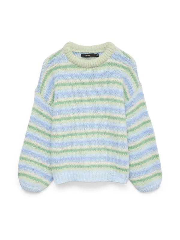VERO MODA VERO MODA Pulover 'VMMaybe'  kremna / svetlo modra / zelena / pastelno zelena