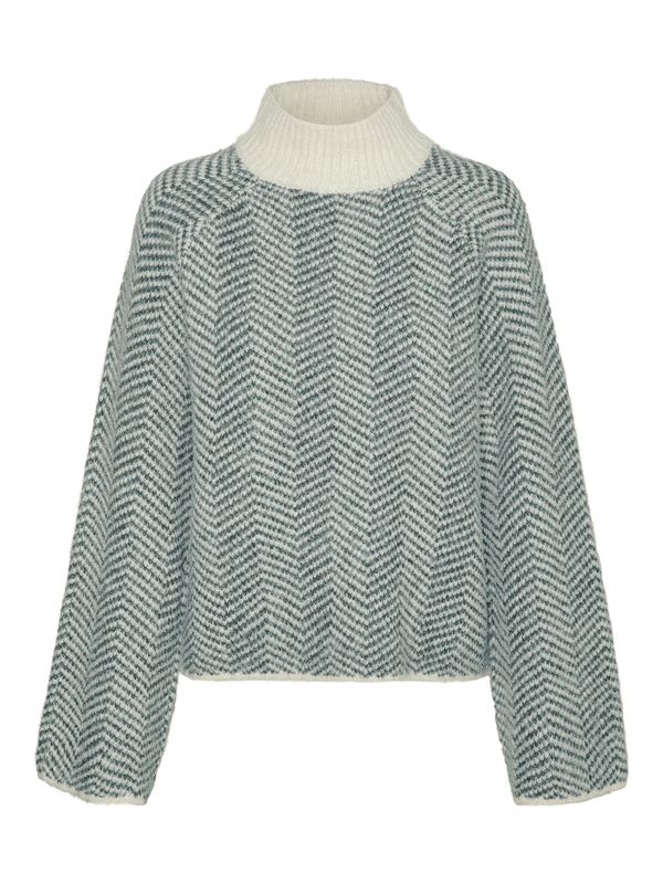 VERO MODA VERO MODA Pulover 'VMNAOMI'  kremna / siva