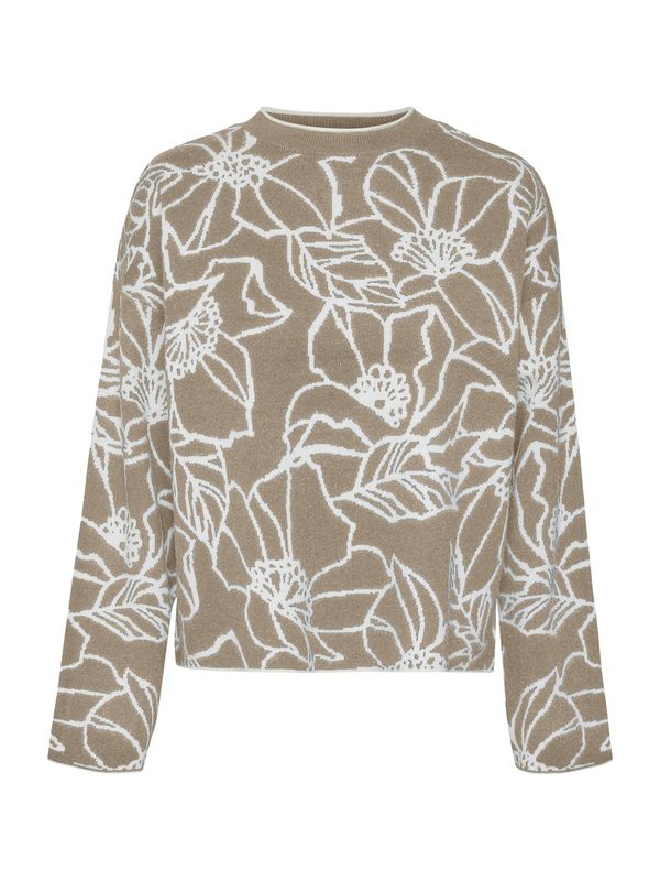 VERO MODA VERO MODA Pulover 'VMNEW FLORA'  brokat / bela