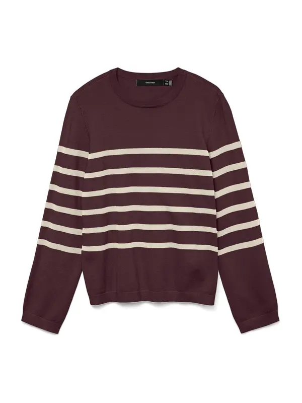 VERO MODA VERO MODA Pulover 'VMSABA'  bež / vinsko rdeča