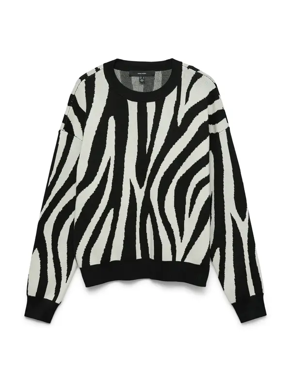 VERO MODA VERO MODA Pulover 'VMSilje'  kremna / črna