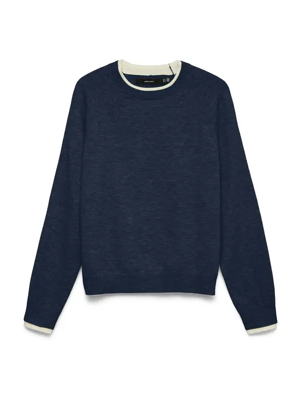 VERO MODA VERO MODA Pulover 'VMWONDERFUL'  mornarska / bela
