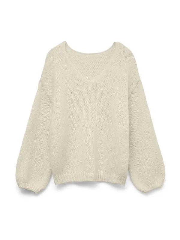 VERO MODA VERO MODA Širok pulover 'VMMaybe'  ecru