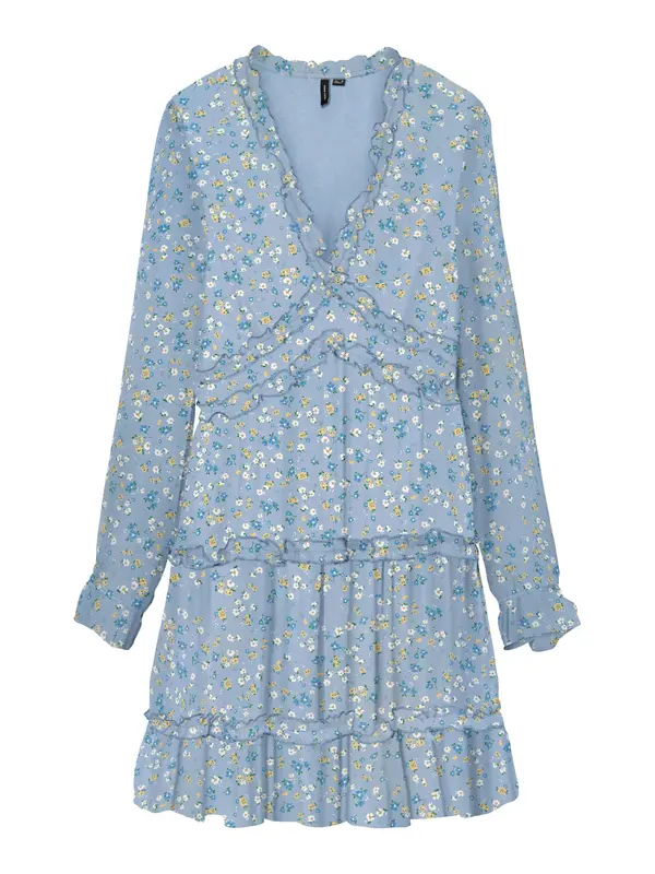 Vero Moda Tall Vero Moda Tall Obleka 'VMSMILLA'  opal / limona / jelka / bela