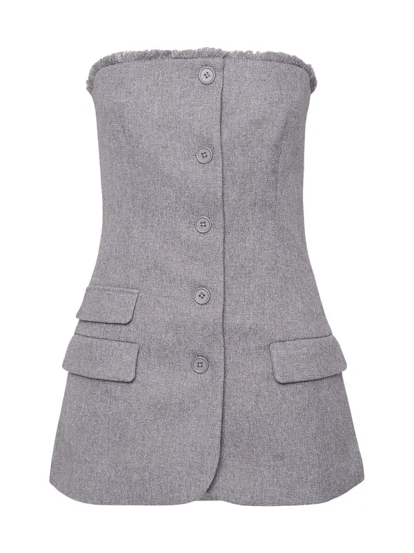 Vero Moda Tall Vero Moda Tall Telovnik  pegasto siva