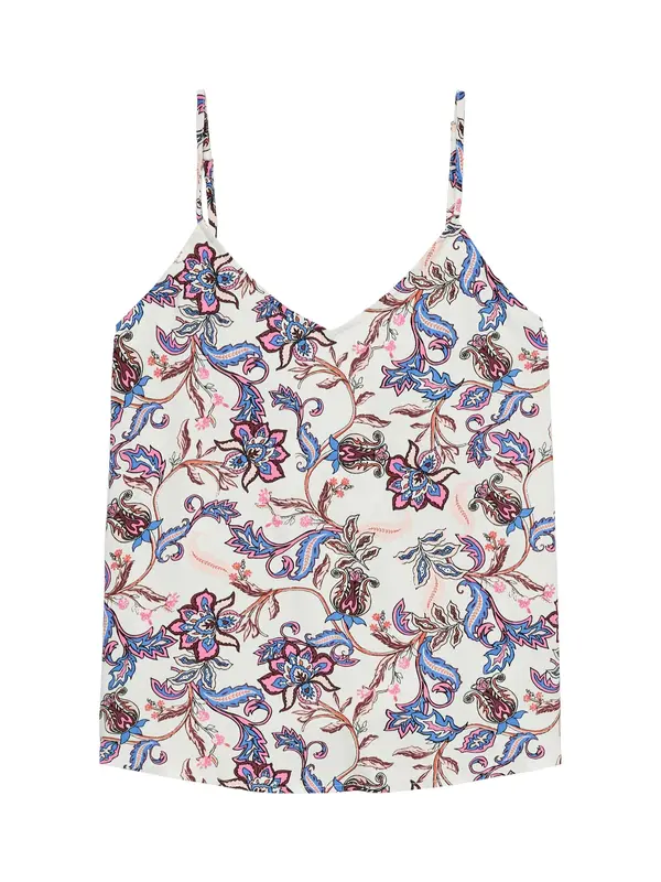 VERO MODA VERO MODA Top 'VMCHERIE'  svetlo modra / čokolada / roza / off-bela