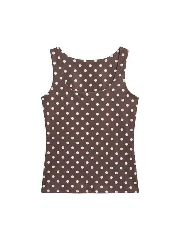 VERO MODA VERO MODA Top 'VMMillion'  čokolada / bela
