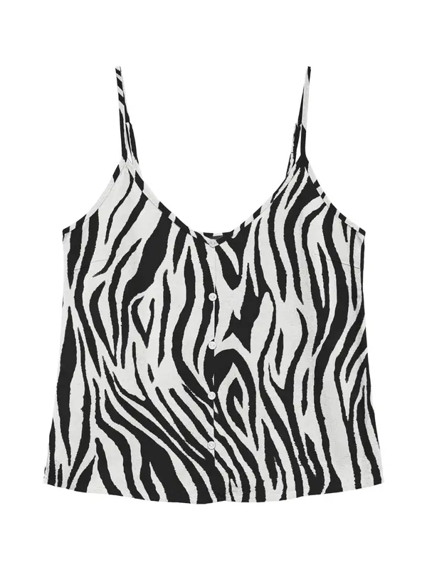 VERO MODA VERO MODA Top 'VMMYMILO'  svetlo siva / črna