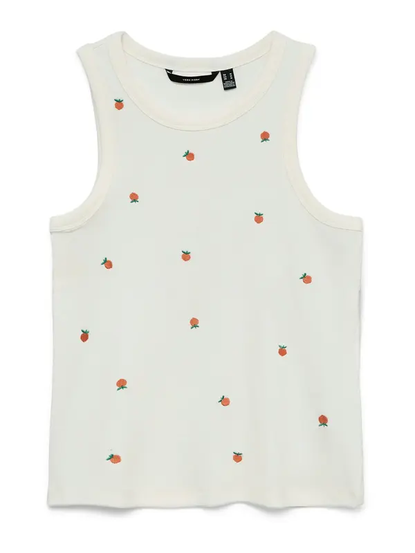 VERO MODA VERO MODA Top 'VMNAJA'  zelena / svetlo rdeča / bela