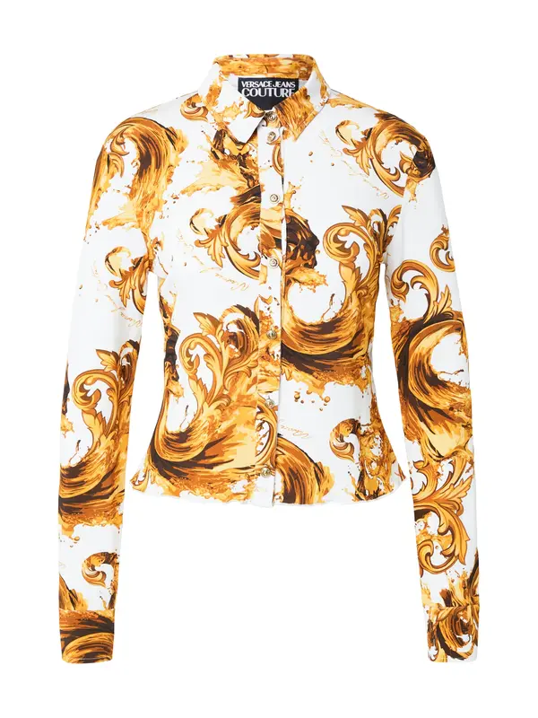Versace Jeans Couture Versace Jeans Couture Bluza  čokolada / zlato-rumena / mandarina / bela