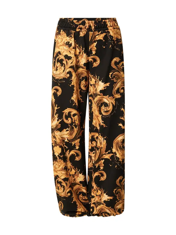 Versace Jeans Couture Versace Jeans Couture Hlače '80HAA320'  zlata / črna
