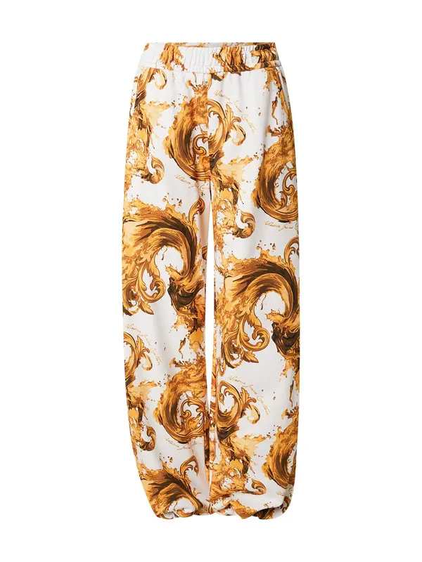 Versace Jeans Couture Versace Jeans Couture Hlače  rjava / oranžna / bela