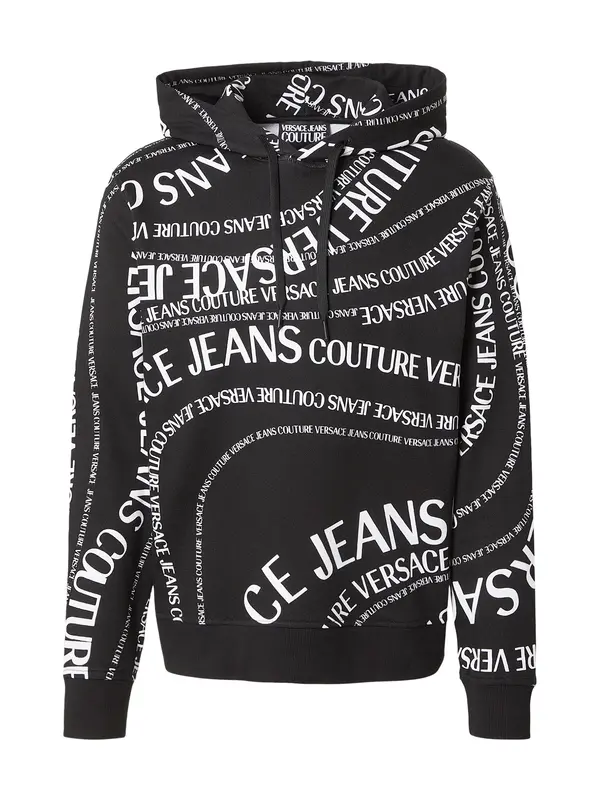 Versace Jeans Couture Versace Jeans Couture Majica '80GAI3H0'  črna / bela