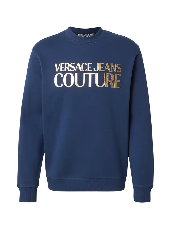 Versace Jeans Couture Versace Jeans Couture Majica '80GAIT00'  temno modra / zlata