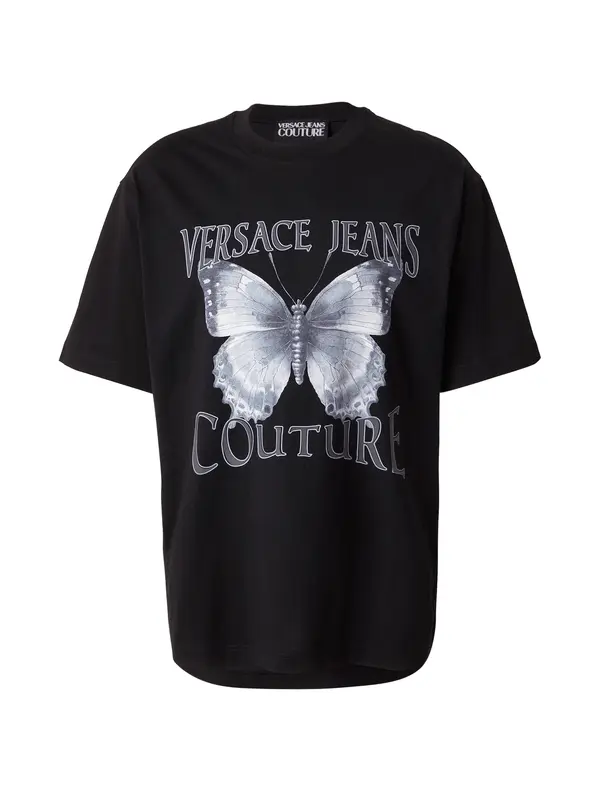 Versace Jeans Couture Versace Jeans Couture Majica  črna / srebrna / bela