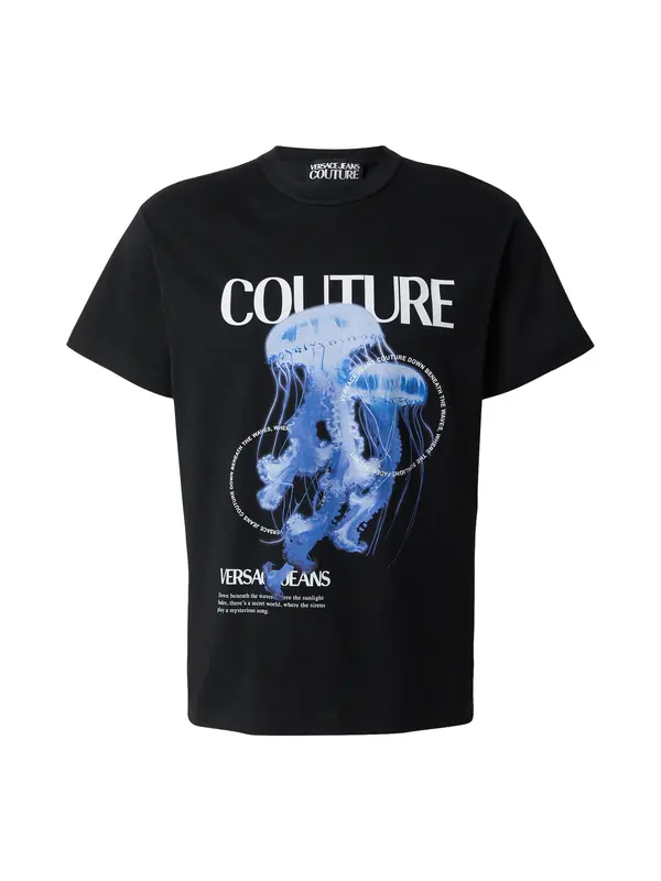 Versace Jeans Couture Versace Jeans Couture Majica 'JELLYFISH'  indigo / črna / bela