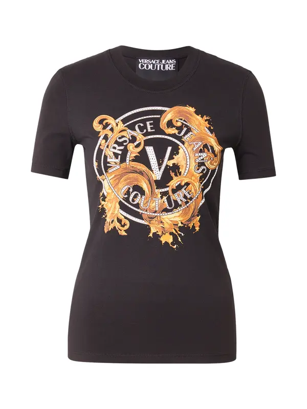 Versace Jeans Couture Versace Jeans Couture Majica  svetlo oranžna / črna / bela
