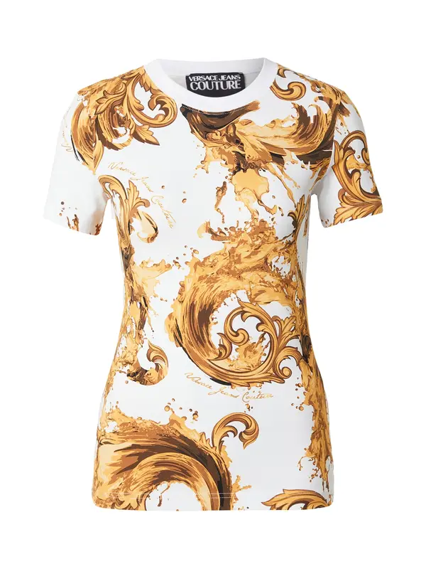 Versace Jeans Couture Versace Jeans Couture Majica  svetlo rjava / med / črna / bela
