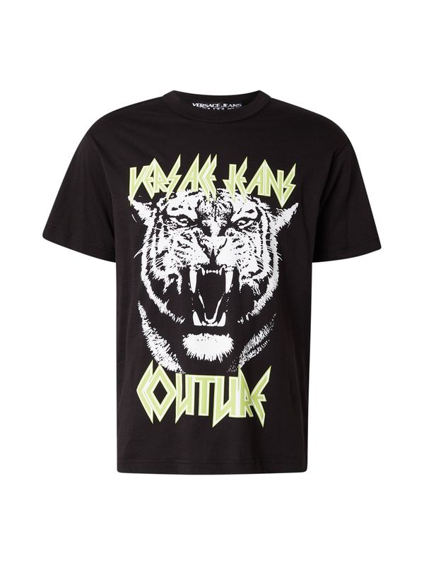 Versace Jeans Couture Versace Jeans Couture Majica 'TIGER'  jabolko / črna / bela