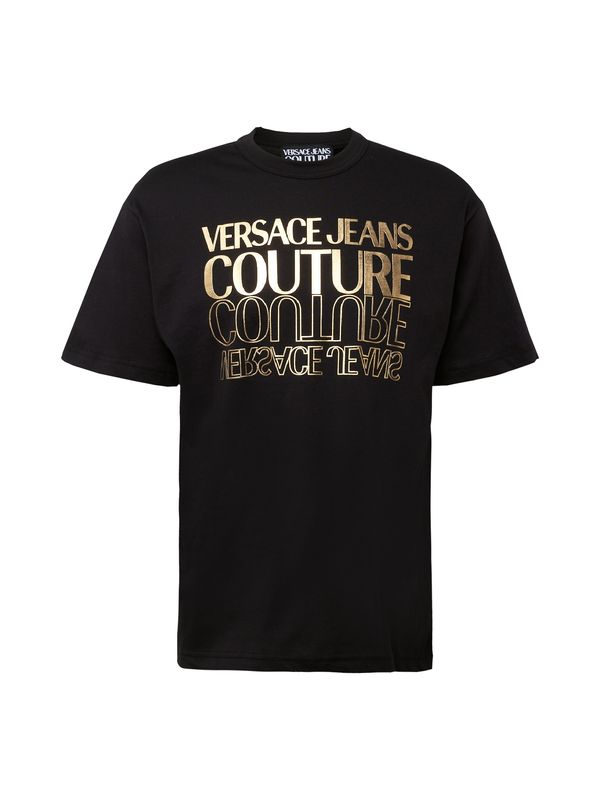 Versace Jeans Couture Versace Jeans Couture Majica  zlato-rumena / črna