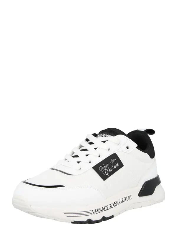 Versace Jeans Couture Versace Jeans Couture Nizke superge 'FONDO DYNAMIC DIS. SA3'  črna / bela