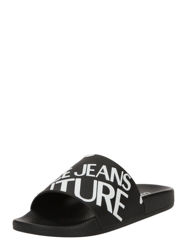 Versace Jeans Couture Versace Jeans Couture Nizki natikači 'FONDO SHELLY'  črna / bela