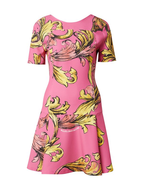 Versace Jeans Couture Versace Jeans Couture Obleka  rumena / gorčica / svetlo roza / črna