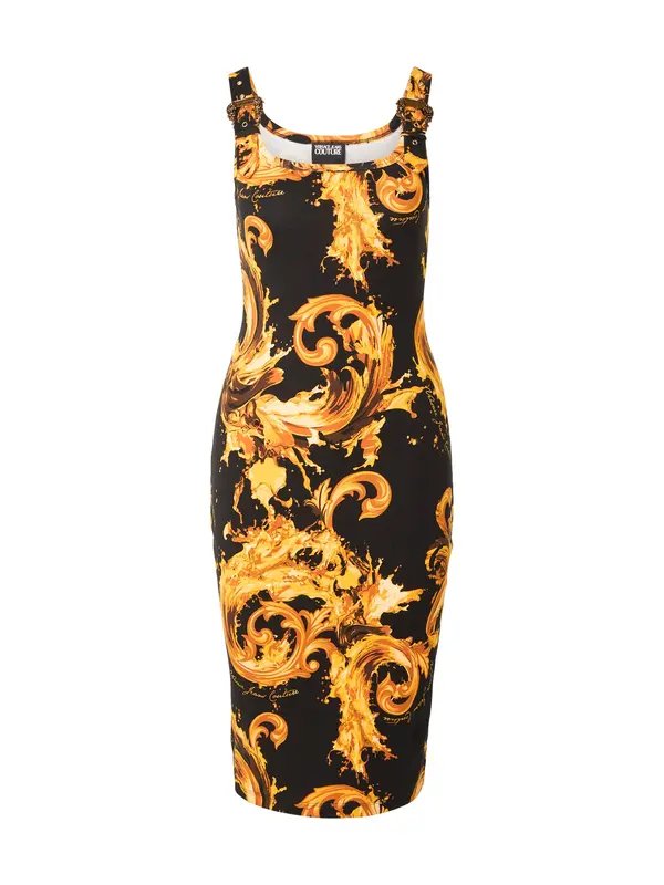 Versace Jeans Couture Versace Jeans Couture Poletna obleka  limona / oranžna / črna