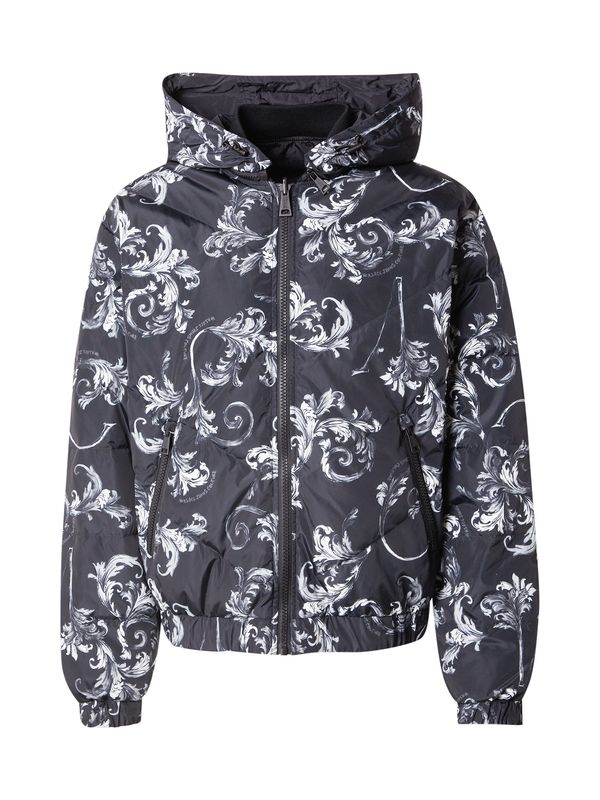 Versace Jeans Couture Versace Jeans Couture Prehodna jakna 'BAROCCO'  siva / črna / bela