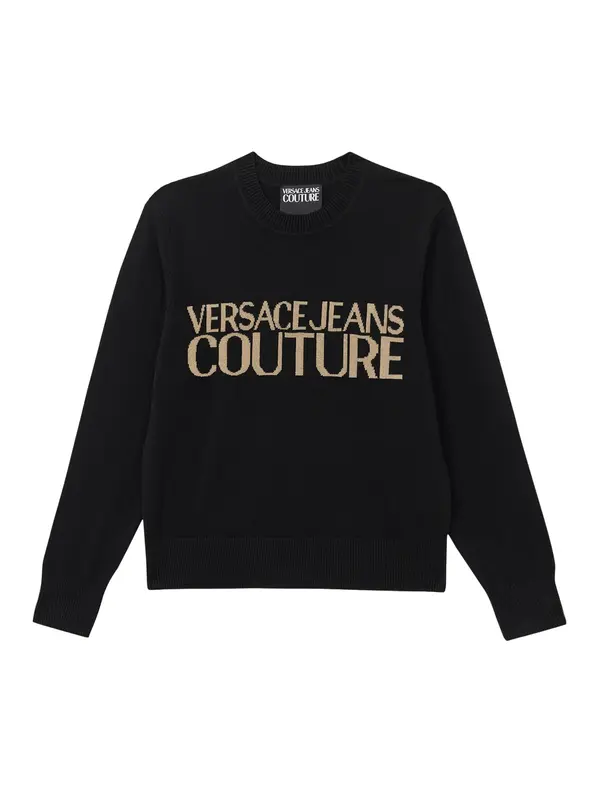 Versace Jeans Couture Versace Jeans Couture Pulover  brokat / črna