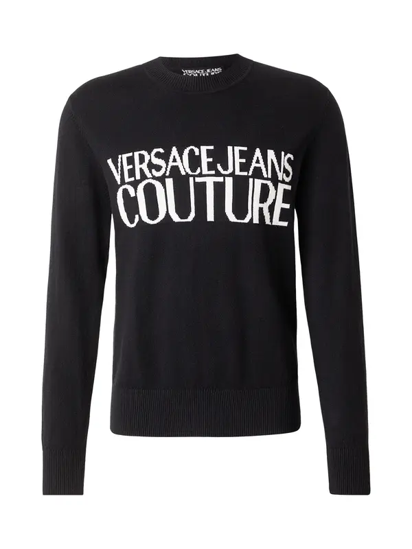 Versace Jeans Couture Versace Jeans Couture Pulover  črna / bela