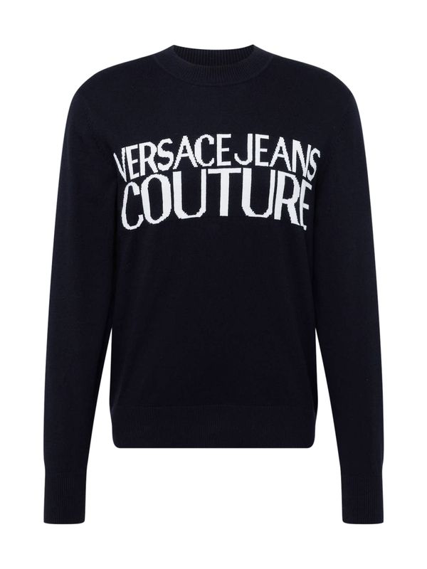 Versace Jeans Couture Versace Jeans Couture Pulover  črna / bela