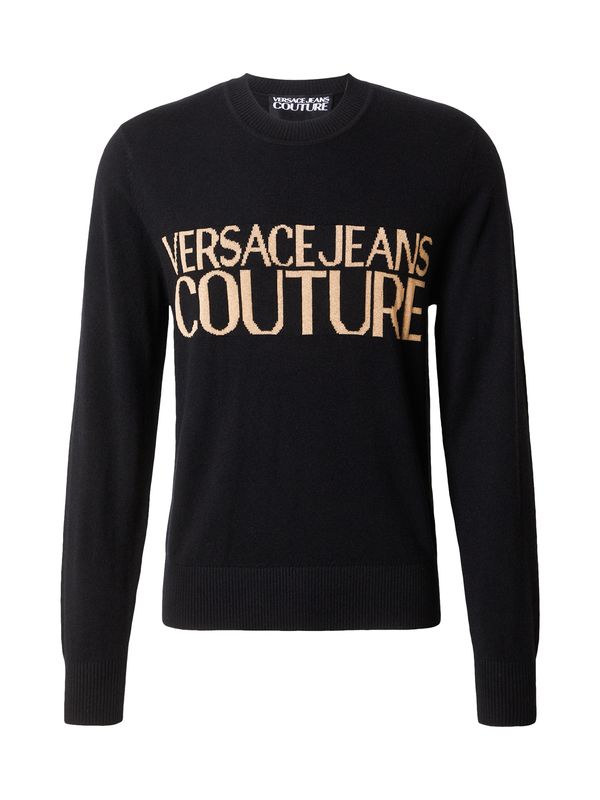 Versace Jeans Couture Versace Jeans Couture Pulover  kapučino / črna