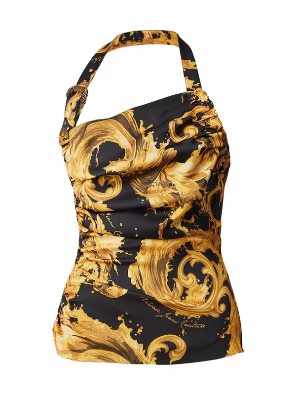 Versace Jeans Couture Versace Jeans Couture Top  rjava / zlato-rumena / črna