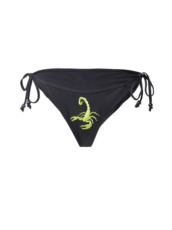 VIERVIER VIERVIER Bikini hlačke 'Mia'  neonsko zelena / črna