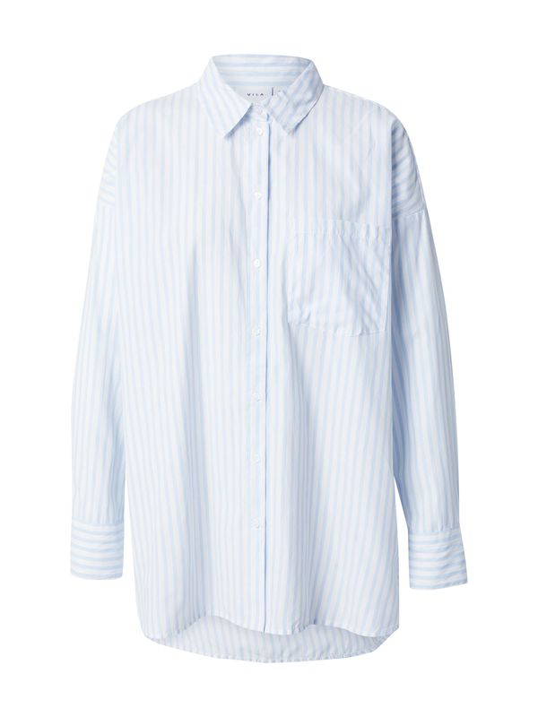 VILA VILA Bluza 'VIDARMA'  svetlo modra / bela