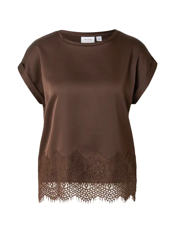 VILA VILA Bluza 'VIELLETTE'  temno rjava