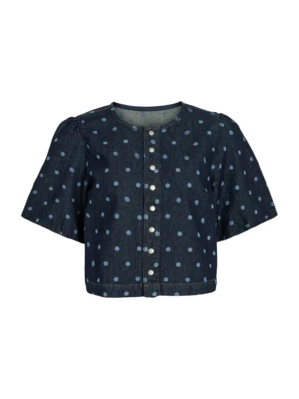 VILA VILA Bluza 'VIPAL'  nočno modra / moder denim