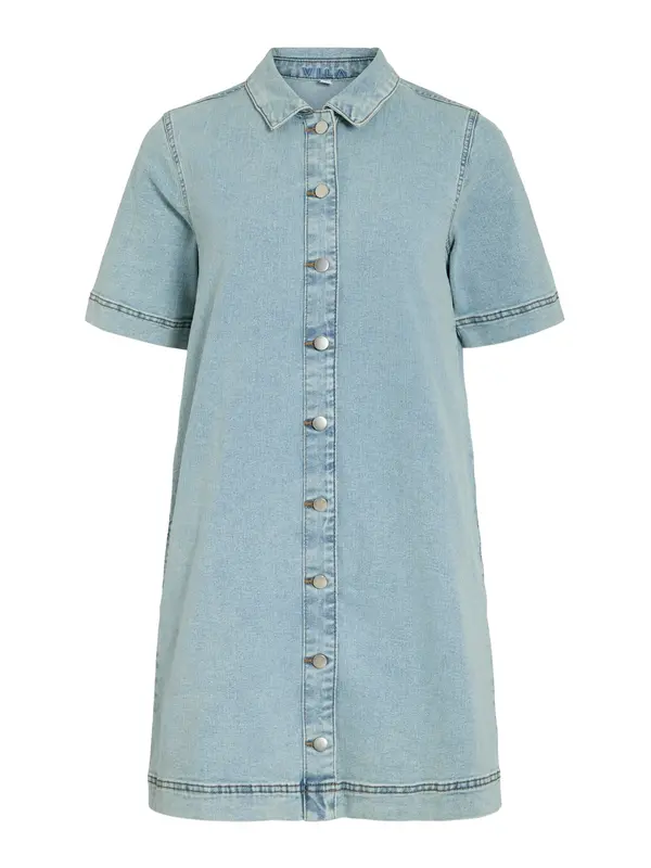 VILA VILA Dolga srajca 'VINus'  moder denim