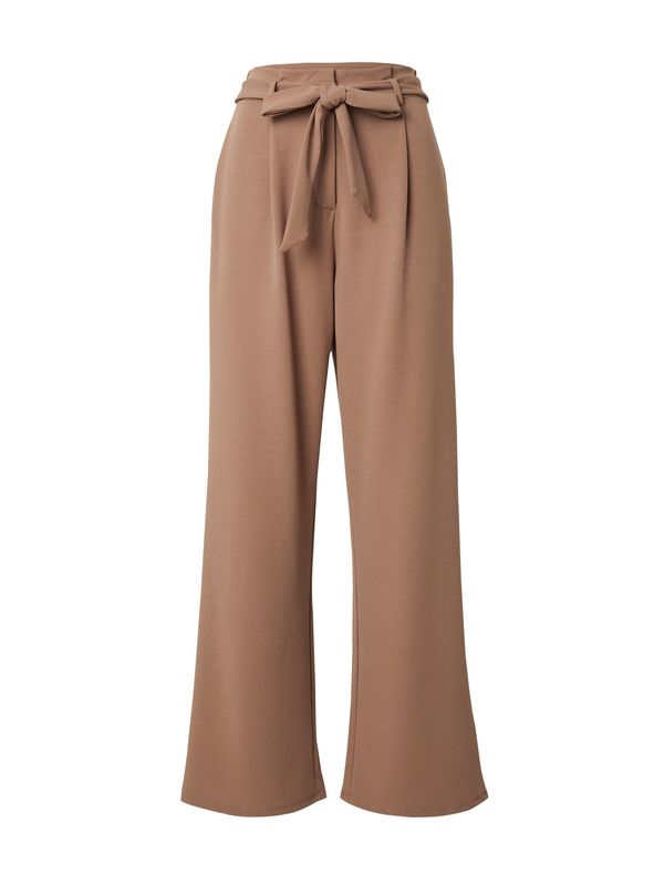 VILA VILA Hlače na rob 'VIHilda'  svetlo rjava