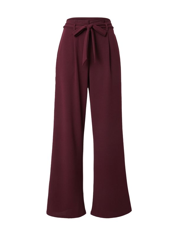 VILA VILA Hlače na rob 'VIHilda'  vinsko rdeča