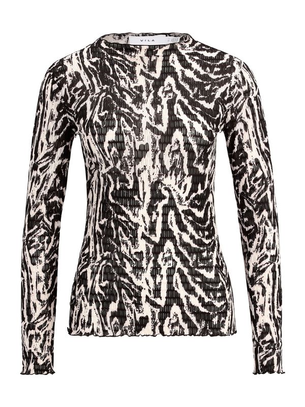 VILA VILA Majica 'VILarine Nala'  črna / off-bela