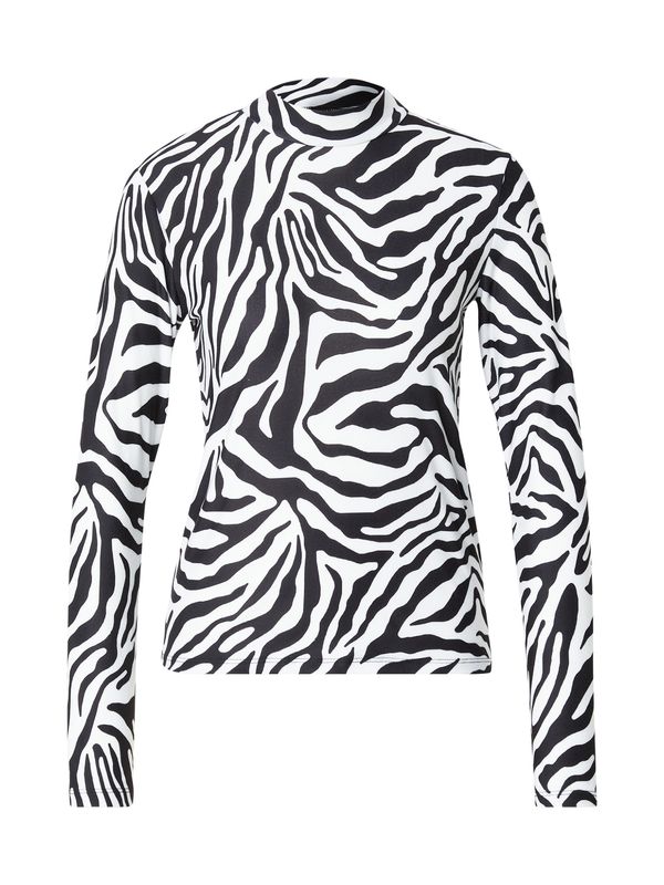 VILA VILA Majica 'VILEOA'  črna / bela